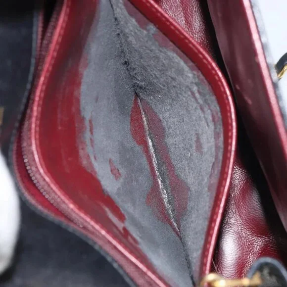 CHANEL Matelasse Chain Shoulder Bag Lamb Skin Black Gold CC Auth 158840 - Picture 9 of 16